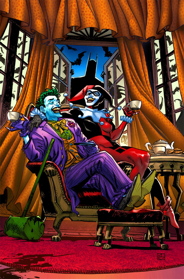 Joker and Harley by TeoGonzalezColors