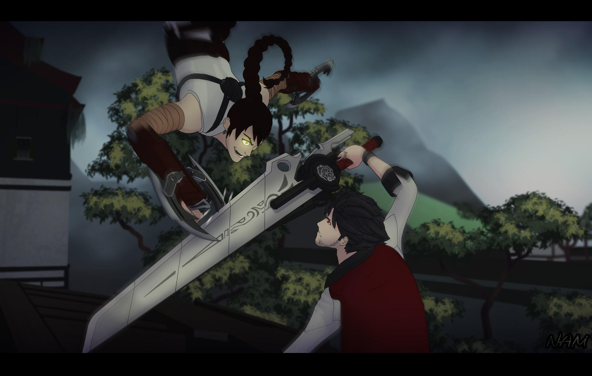 Qrow vs Tyrian by ViriZona