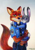 Nick and Judy by LifeJoyArt