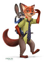 Nick and Judy by LifeJoyArt