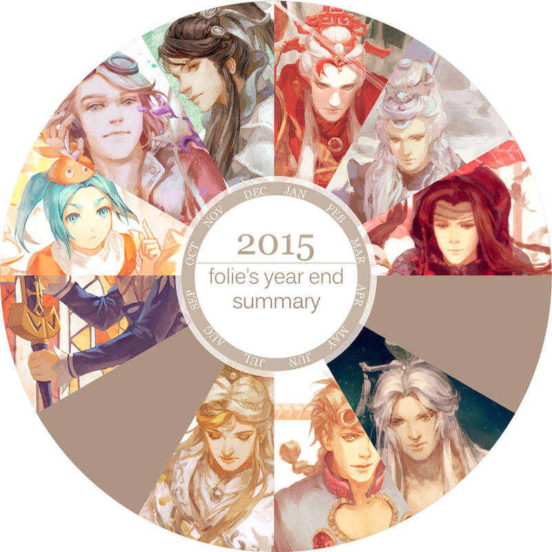2015 Summary (with psd template) by folie-0885