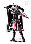 Warrior Sketch by LauraKjoge
