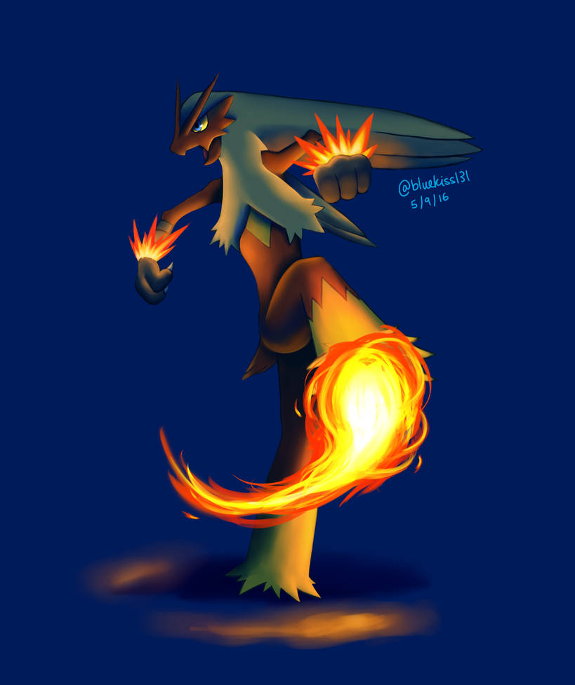 Art Trade: Blaze Kick by BluuKiss