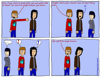 Dan Comics No.23 - Meeting Girls by The-Happy-Spaceman