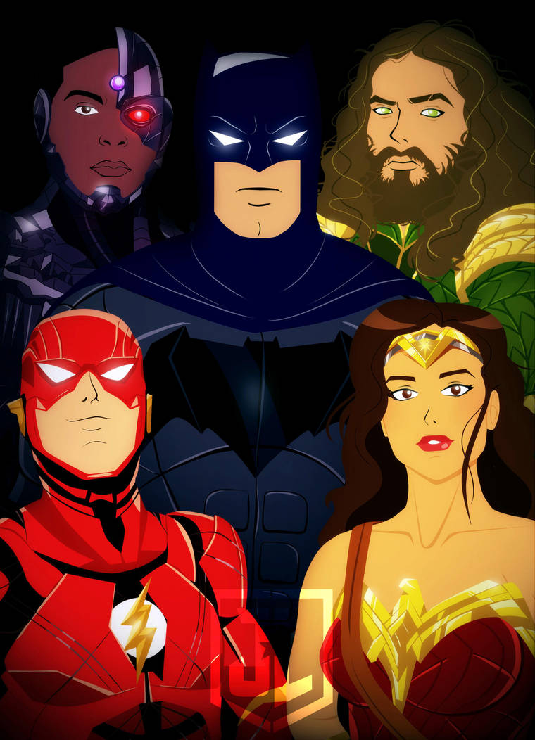 JUSTICE LEAGUE ANIMATED MOVIE POSTER by bat123spider on ...