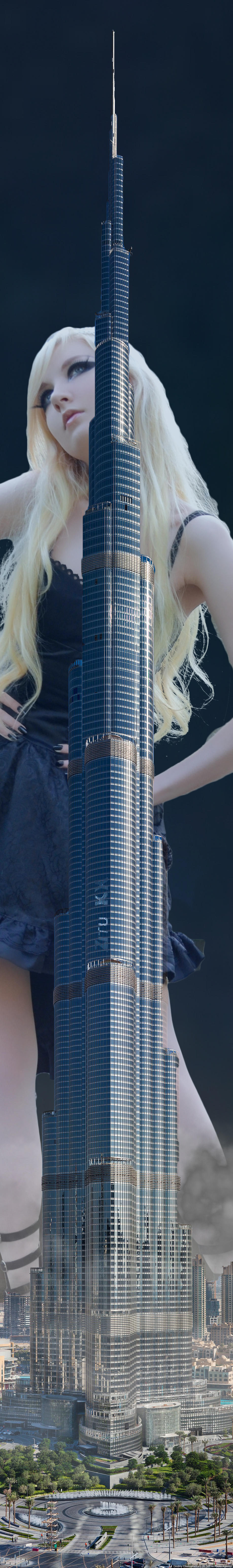How tall is Burj Khalifa? (1/2) by ZituKX