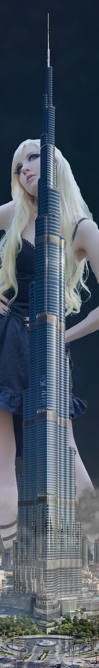 How tall is Burj Khalifa? (1/2) by ZituKX