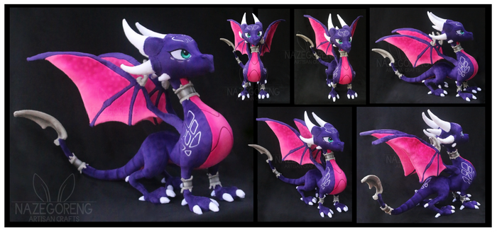 Cynder the Dragon Custom Plush by Nazegoreng