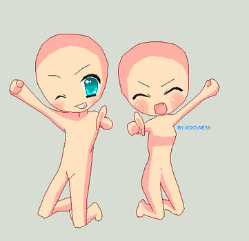 Chibi Twin Base by XoXo-NeSs