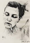 Woman in ink by nikis