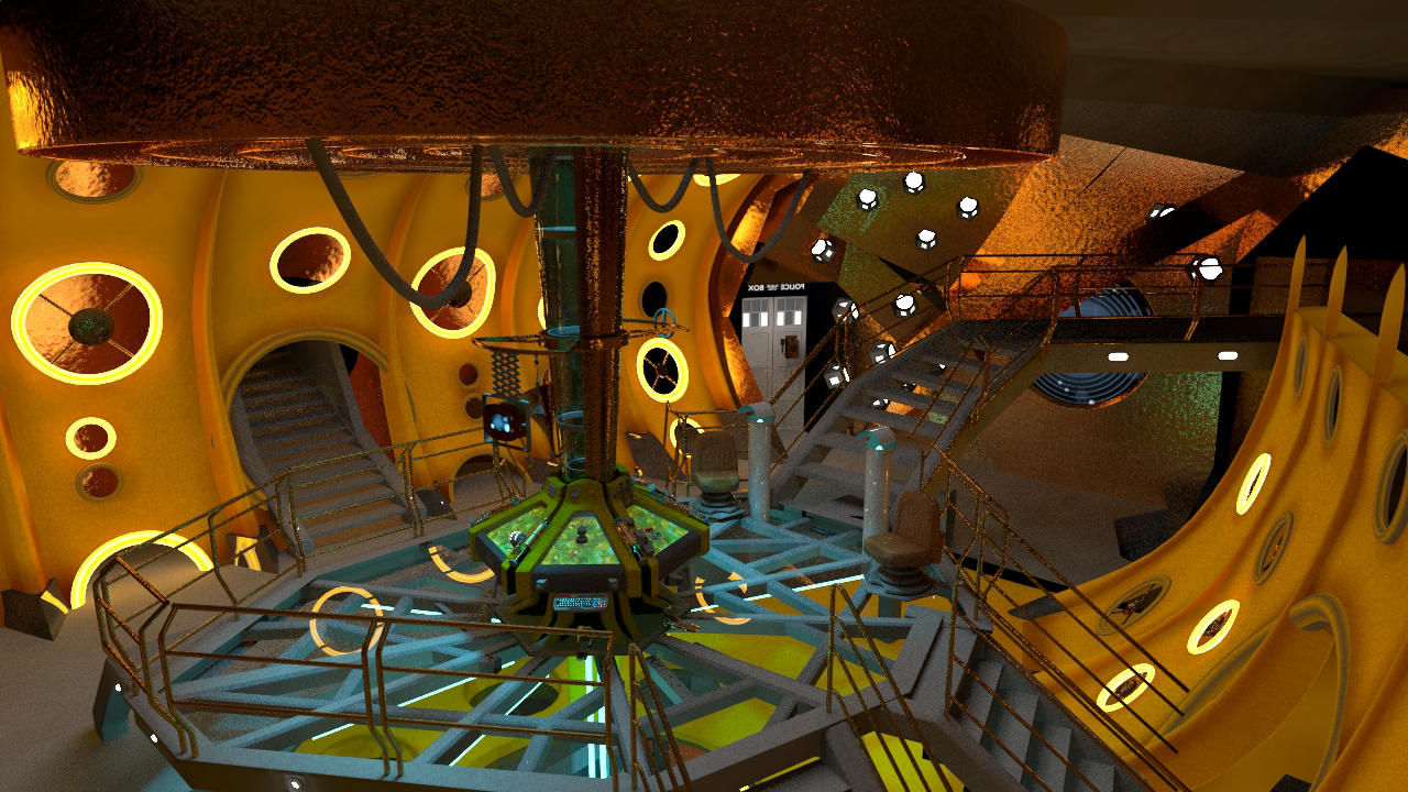 TARDIS console room - 2010 WIP by thy4205 on DeviantArt