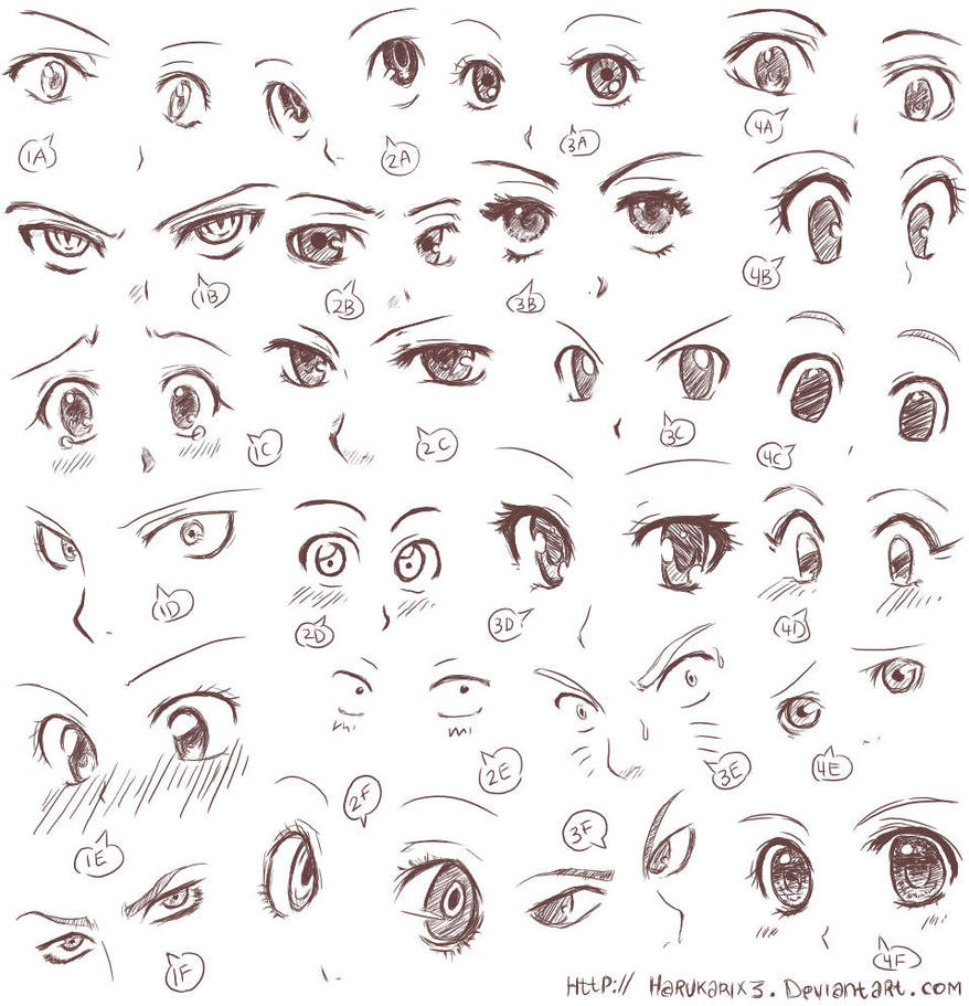 Anime Eyes Ii By Harukarix3 On Deviantart