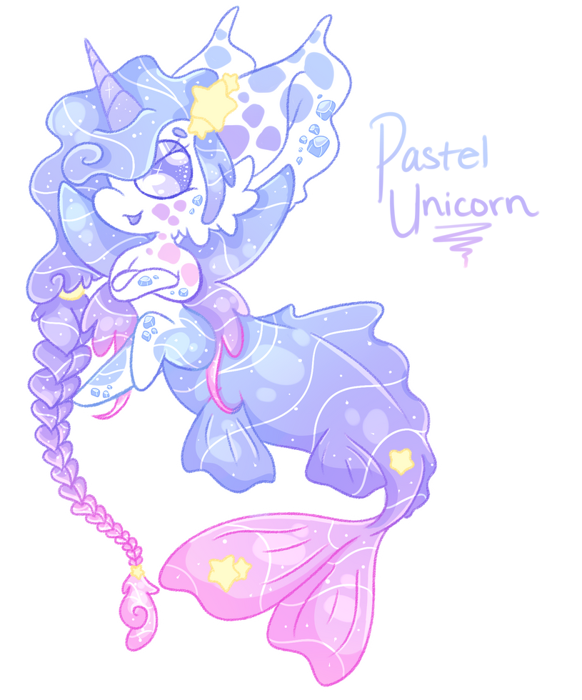 Pastel Unicorn Gempool MerMAYd (OPEN) by Faeyrie