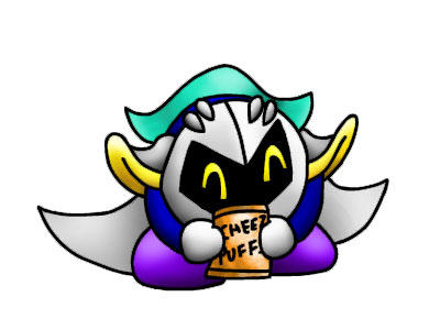 Meta Knight loves Cheez Puffs by papersak