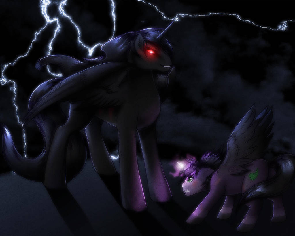 Skywind and the Black Stallion by RizCifra