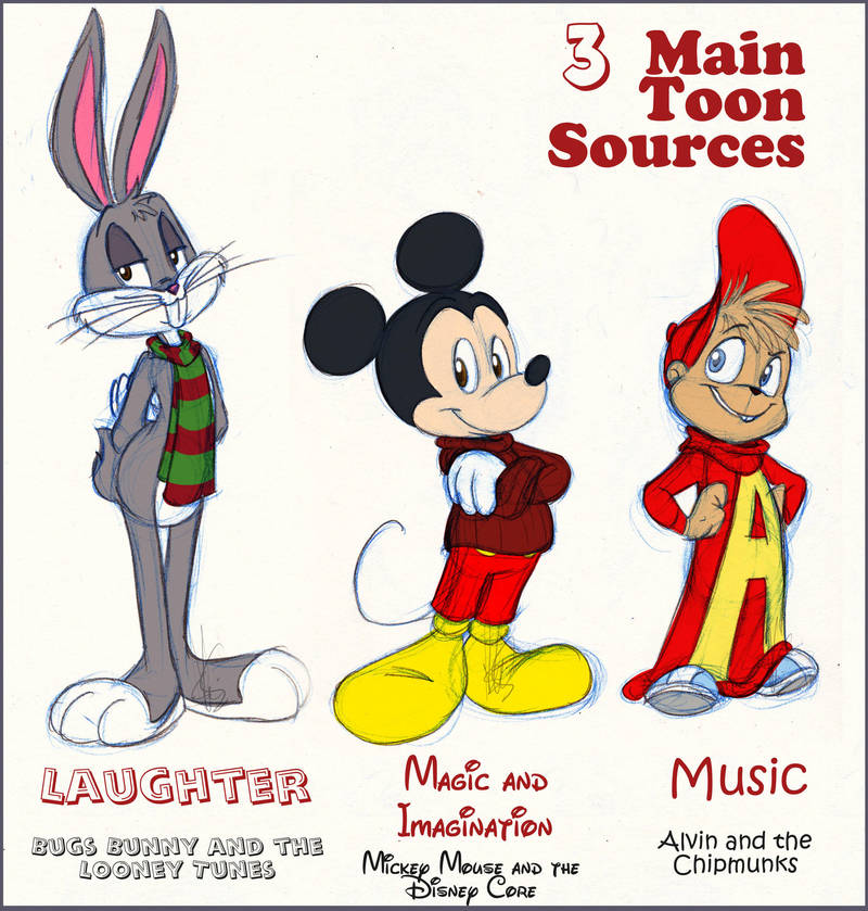 3 Main Toon Sources by KicsterAsh
