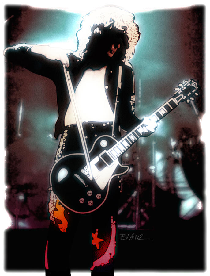 Jimmy Page, violin bow by Cynthia-Blair