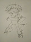 Shadow's weavile sketch by Shadazetrapp