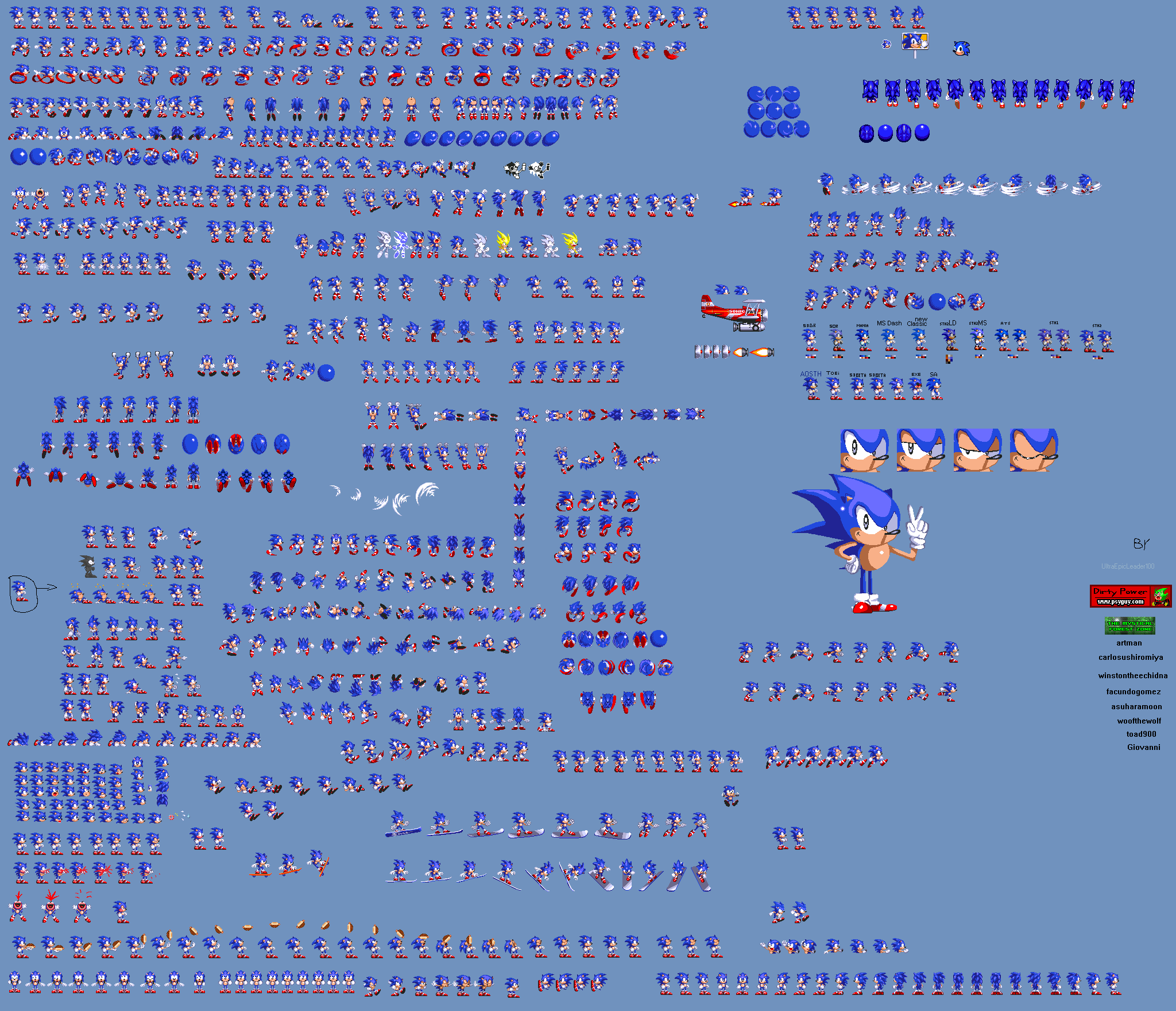 Modern Sonic Sprite Sheet - nb0ijjj