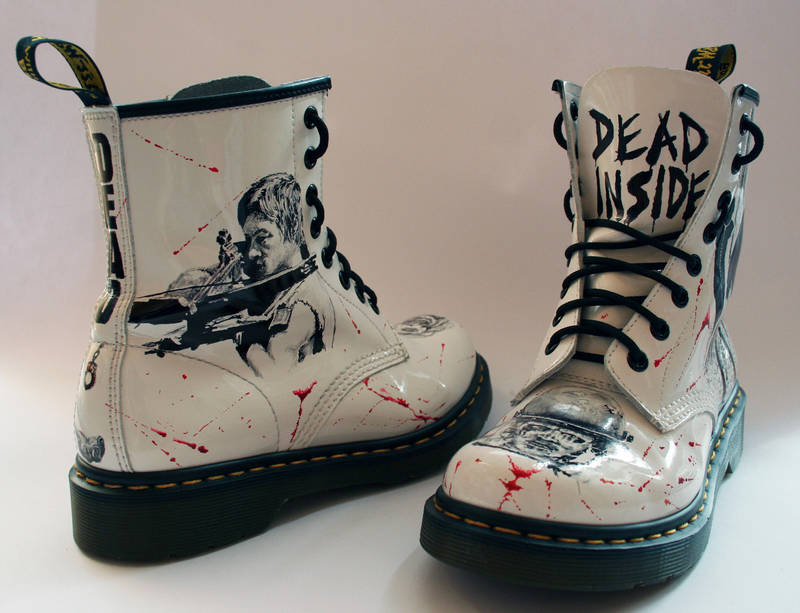 The Walking Dead customised Dr Martens by RTyson