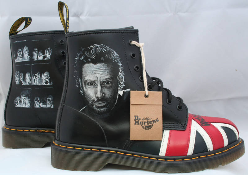 Walking Dead Dr Martens, Right side. by RTyson
