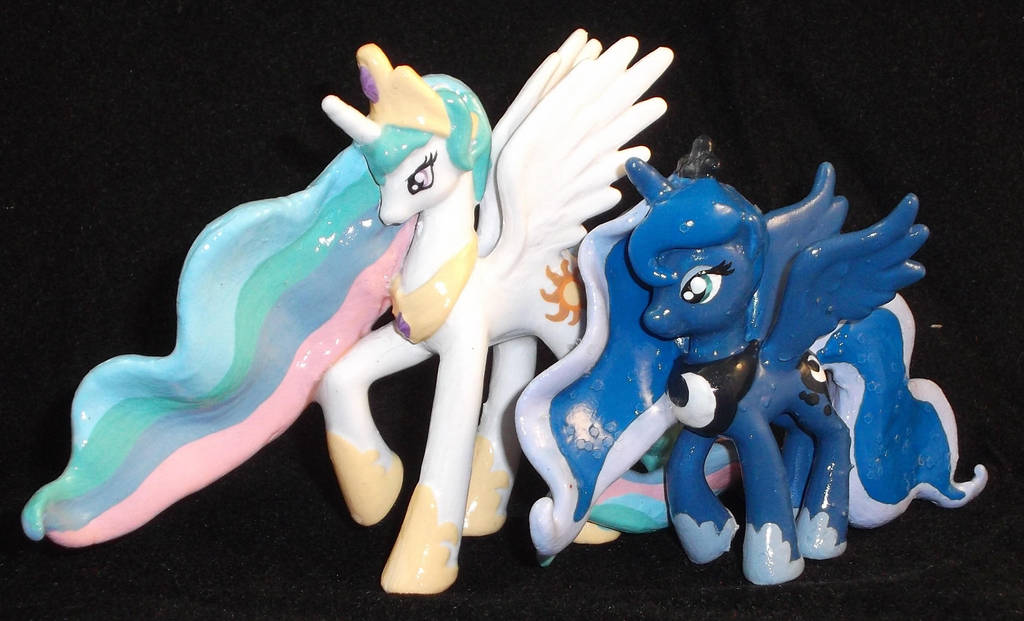 Princess Celestia and Princess Luna Blindbags by Gryphyn-Bloodheart