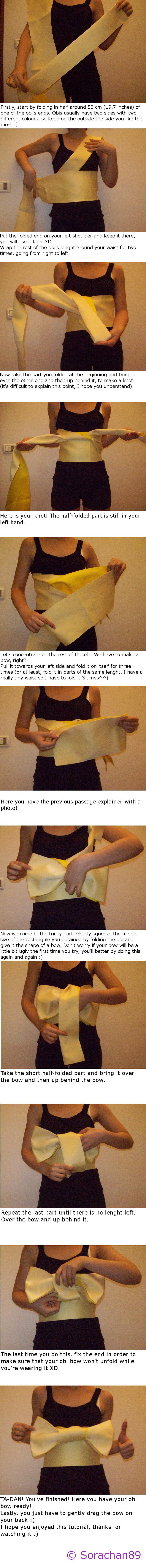 Tutorial: How to tie a obi by Hanatsuki89