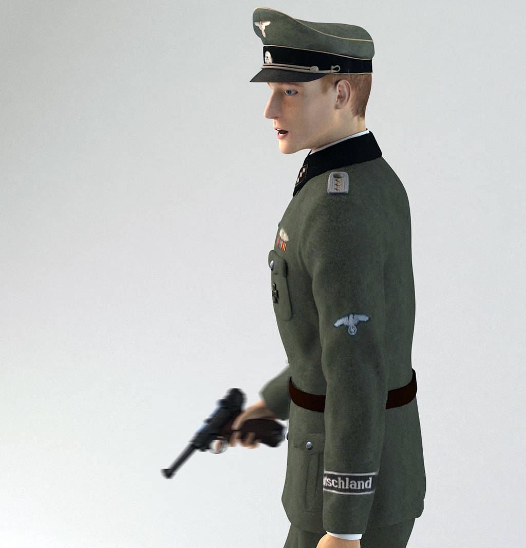 SS Officer 3D model by Wonkza on DeviantArt