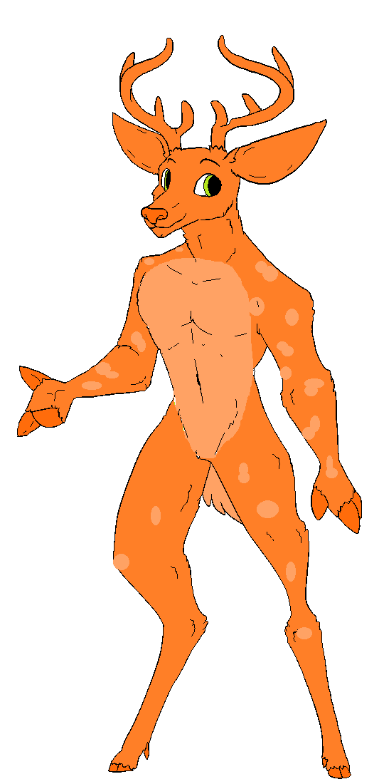 Anthro Deer Base by samalamb-bases on DeviantArt