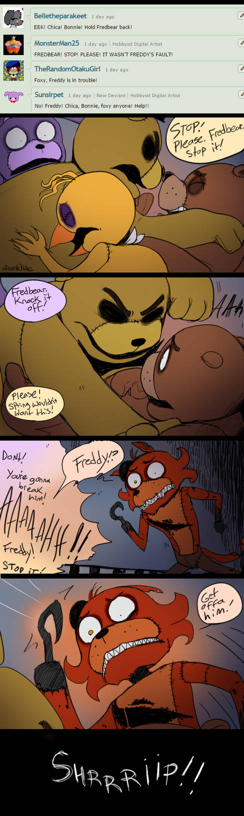 FNAF - Ask#50 - The Confrontation by Atlas-White