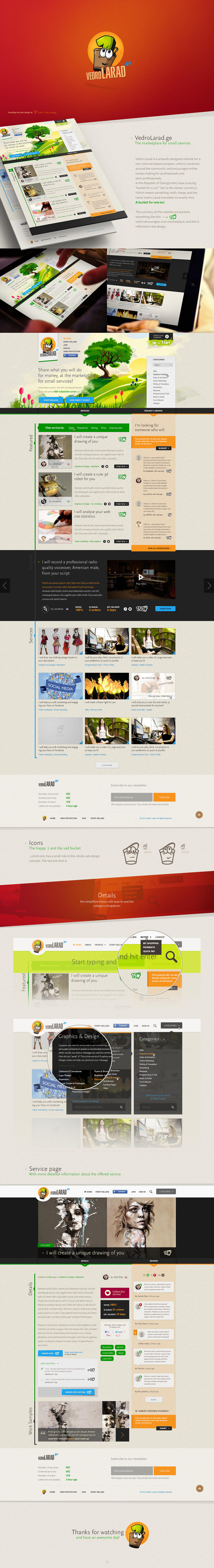 Branding and Web Design - Vedro Larad by Tngabor