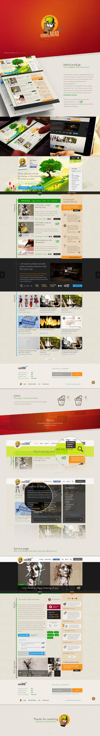 Branding and Web Design - Vedro Larad by Tngabor