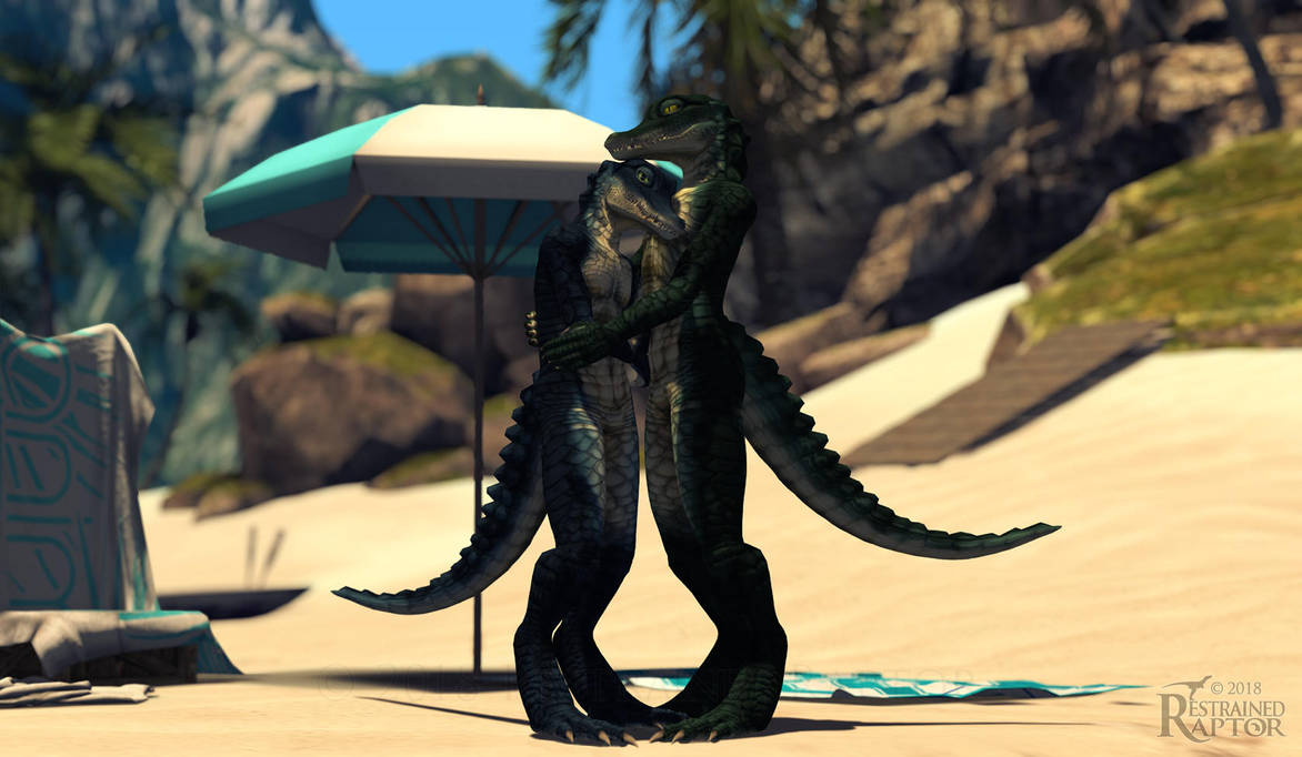 Crocodilian Hug by RestrainedRaptor