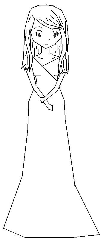 Anime Girl Not Colored By Angelzombie On Deviantart