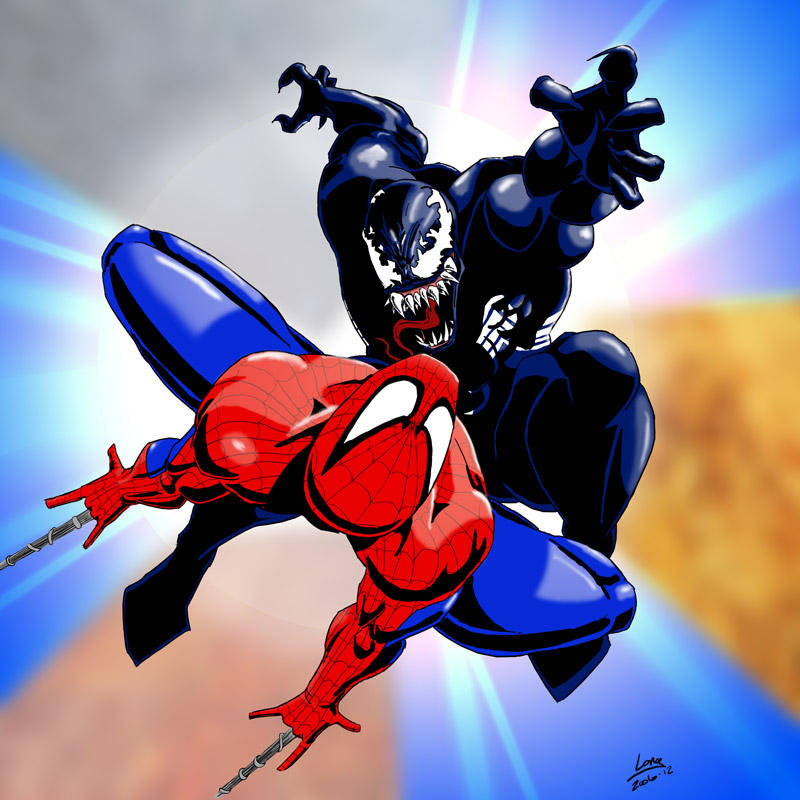 Spidey vs. Venom by sweetjimmy