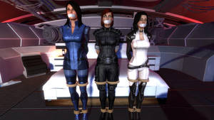 Ashley, Shepard, and Miranda tied in quarters by DIDLilGirls