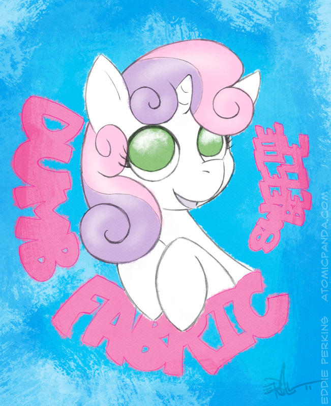 Sweetie Belle Dumb Fabric by EddiePerkins