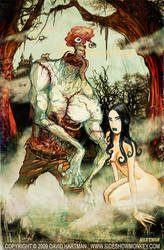 FACELESS JOE + THE SWAMP WITCH by sideshowmonkey