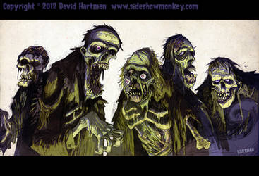 ZOMBIES! by Hartman by sideshowmonkey
