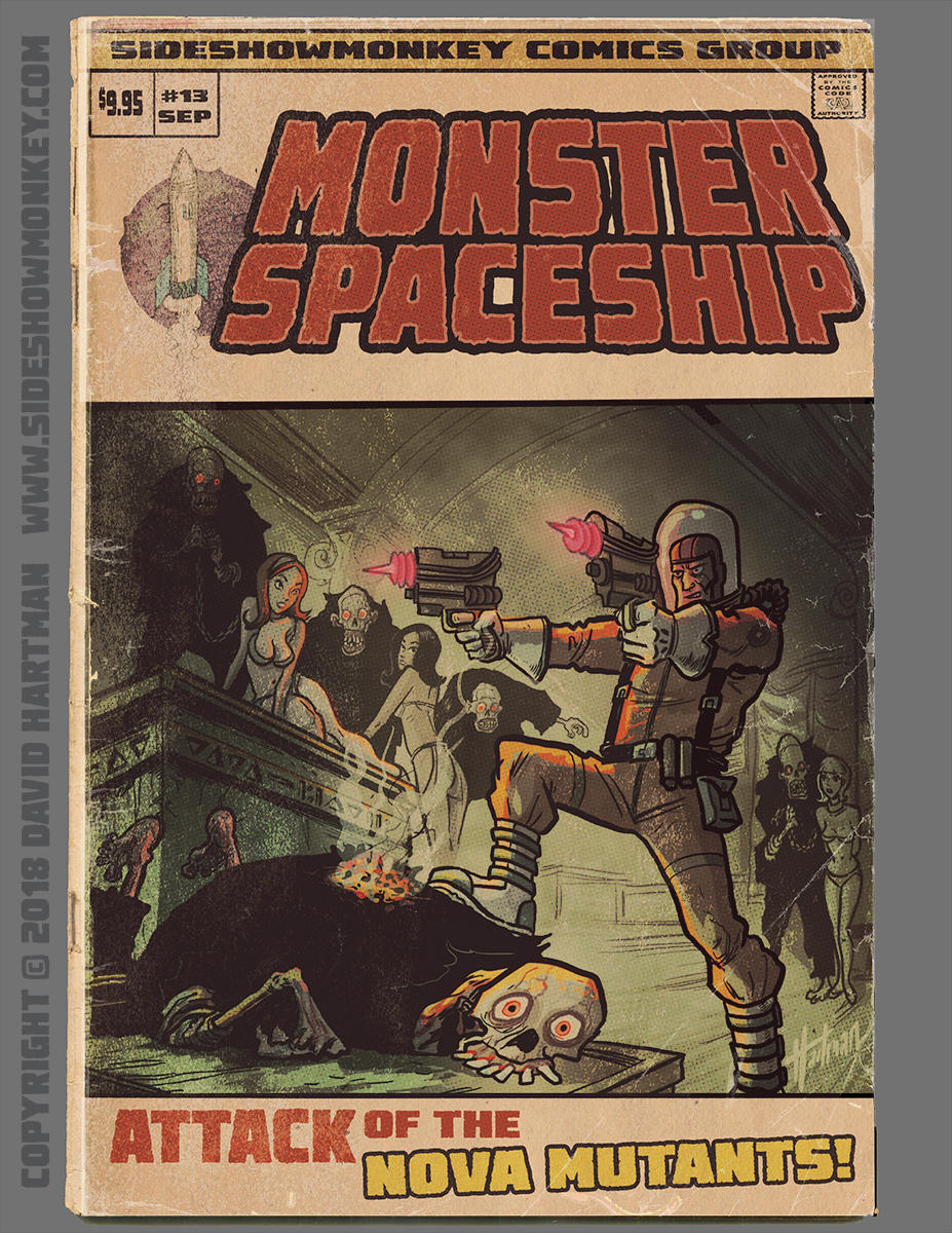MONSTER SPACESHIP by Hartman by sideshowmonkey