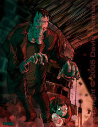 FRANKENSTEIN'S MONSTER by sideshowmonkey