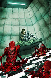 BLOODY DEAD IN THE CRAZY HOUSE by sideshowmonkey