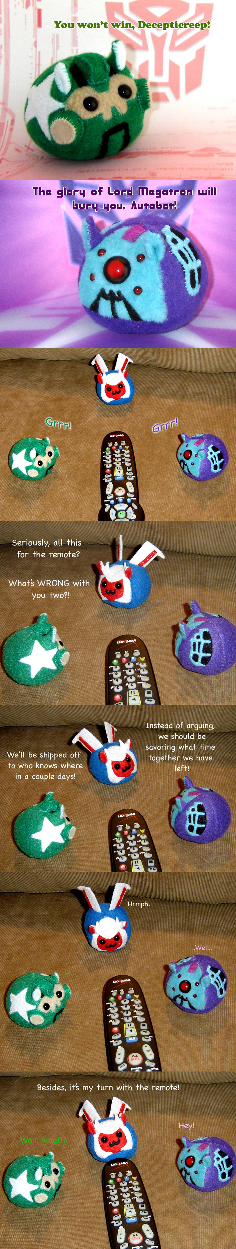 Puggleformer Comic - Remote by callykarishokka