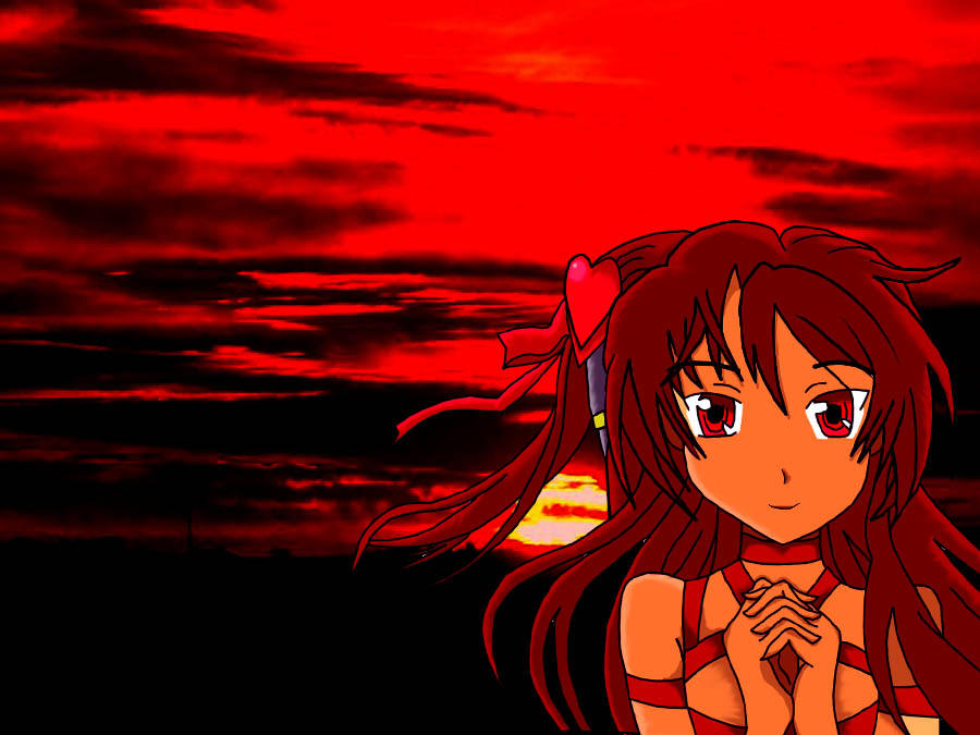 Sunset Girl (Red) - 7 Days Color Challenge by 453679