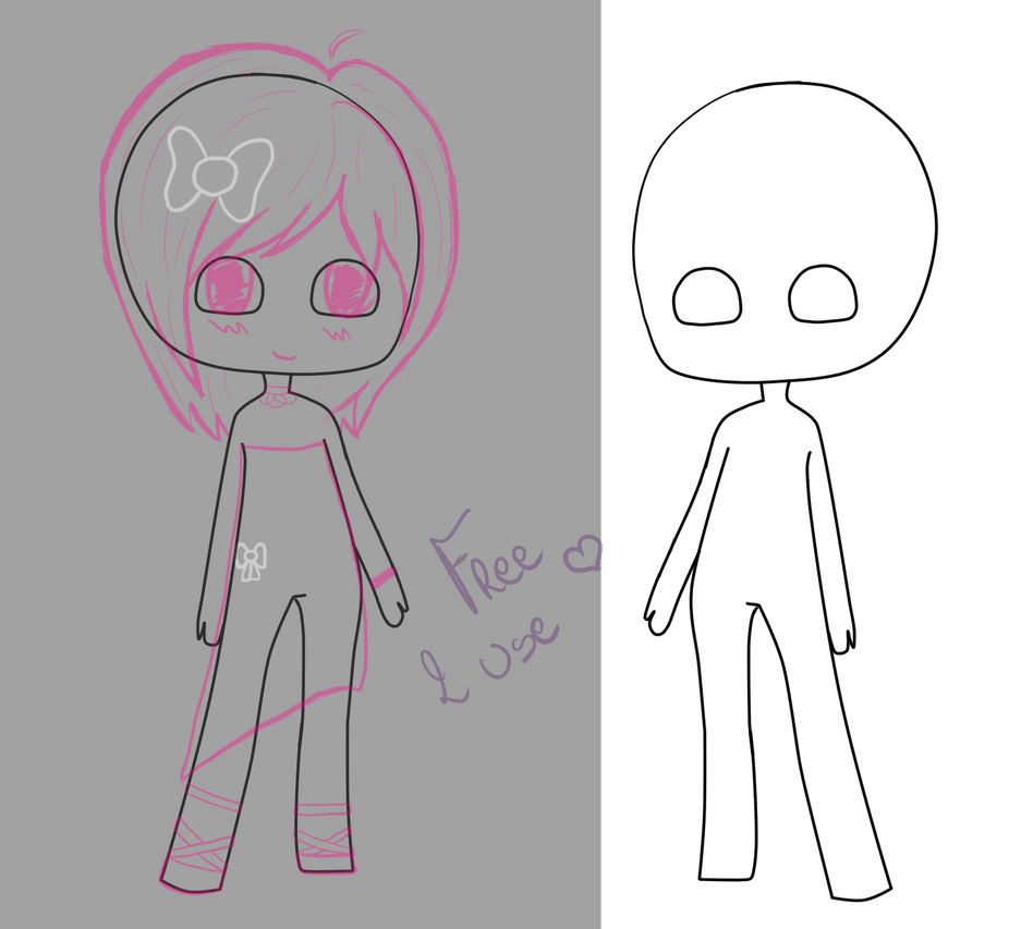 F2U - Cute chibi base by PenciLollipop on DeviantArt