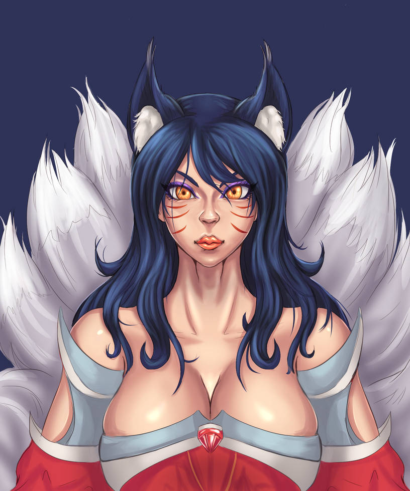 ahri - colored by nexgen69 ahri - colored by nexgen69