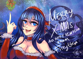 Shall we kiss? [xmas card] by fireytika