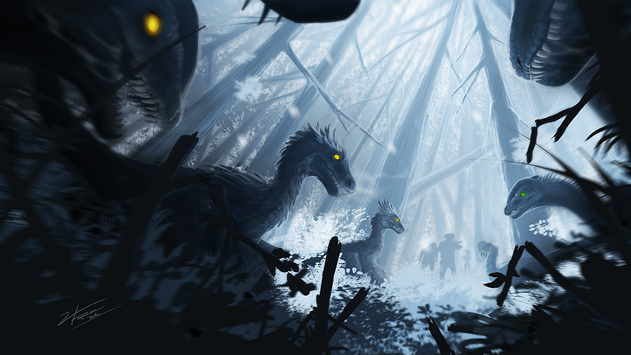 Sneaky Primal Winter by JustoKazu