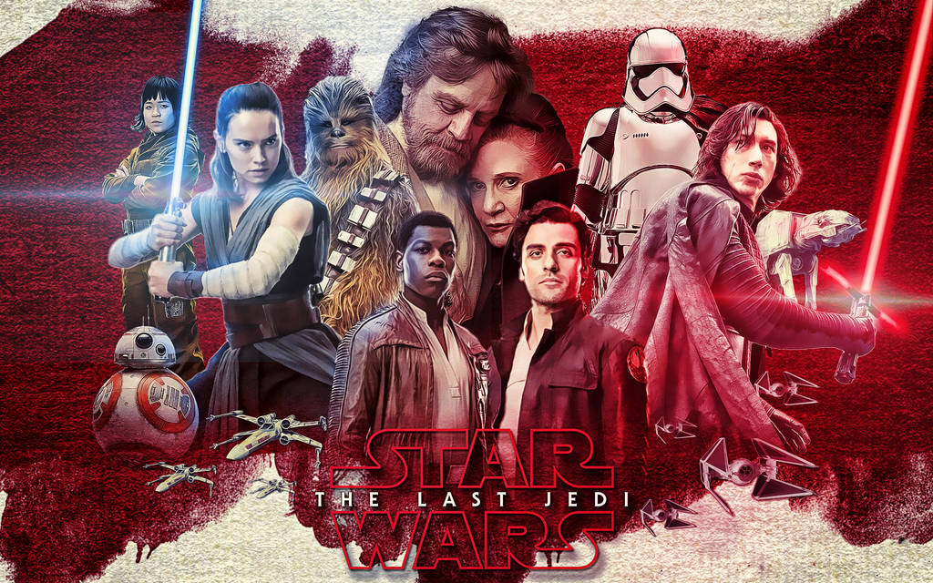 Star Wars The Last Jedi Group Wallpaper Variant By Mattze87 On