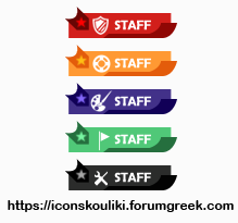 Modern staff ranks by IconSkoulikiGraphics